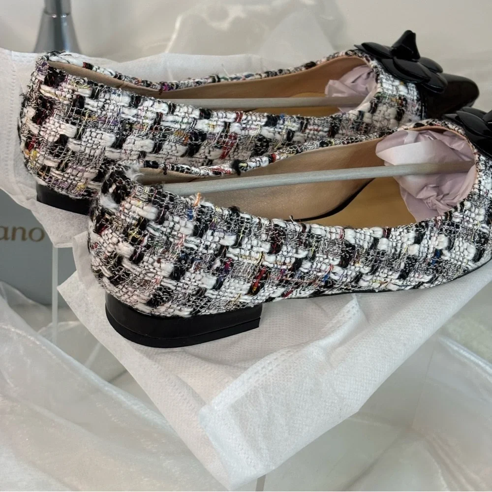 C. Paravano Flat Shoes Women I Pointed Toe Shoes For Women I Women Pumps I Tweed